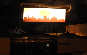 LED display organized at Embassy premise