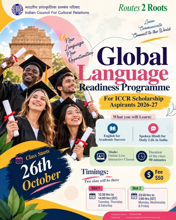 Online Advanced Learing Course by Routes 2 Roots is Commencing from 26 October 2026