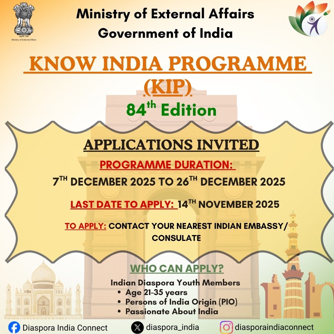 84th Edition of Know India Programme (KIP)