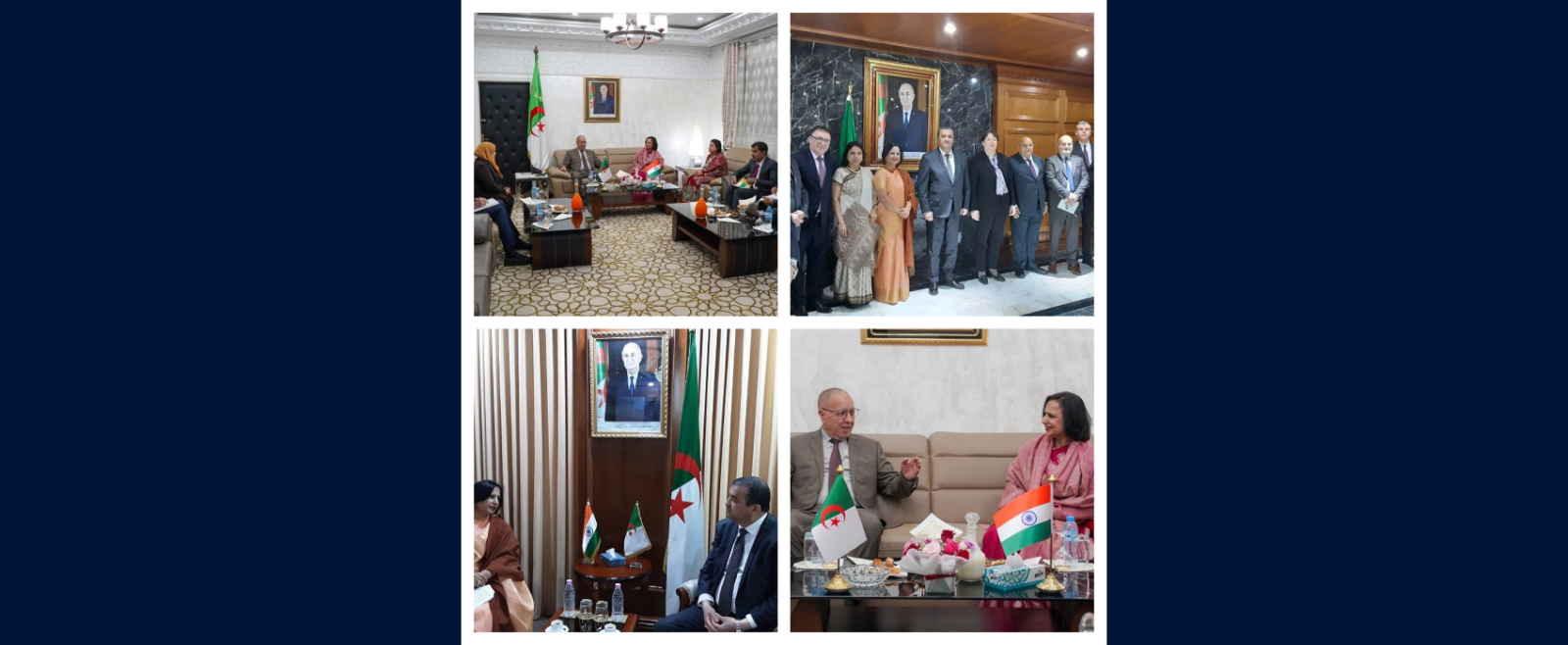 7th Foreign Office Consultations between India and Algeria, held on 29 March 2026 in Algeria.