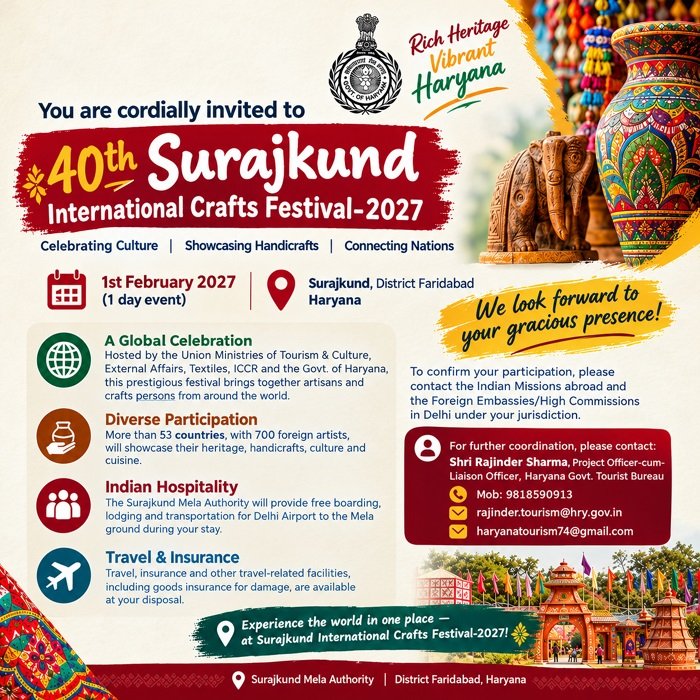 40th Surajkund International Crafts Mela 2027