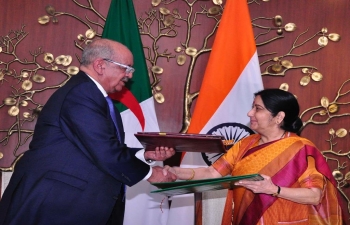 Foreign Minister of Algeria, H.E. Abdelkader Messahel paid an official visit to India from 30th January 2019 to 1st February 2019