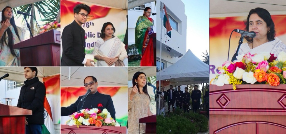Glimpses from Flag unfurling ceremony on Republic Day 2025