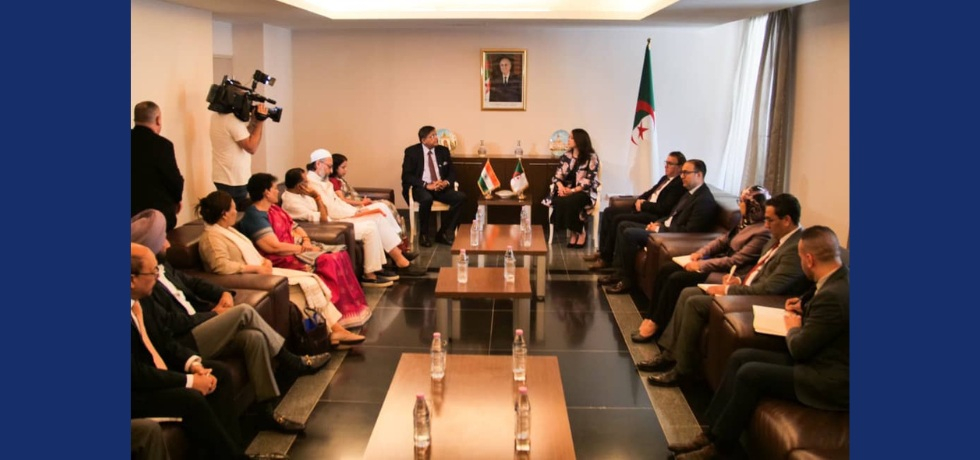 All- Party Delegation led by Hon’ble Member of Parliament Mr. Baijayant Panda met with H.E. Ms. Selma Bakhta Mansouri, Secretary, State to the Minister of Foreign Affairs of Algeria.